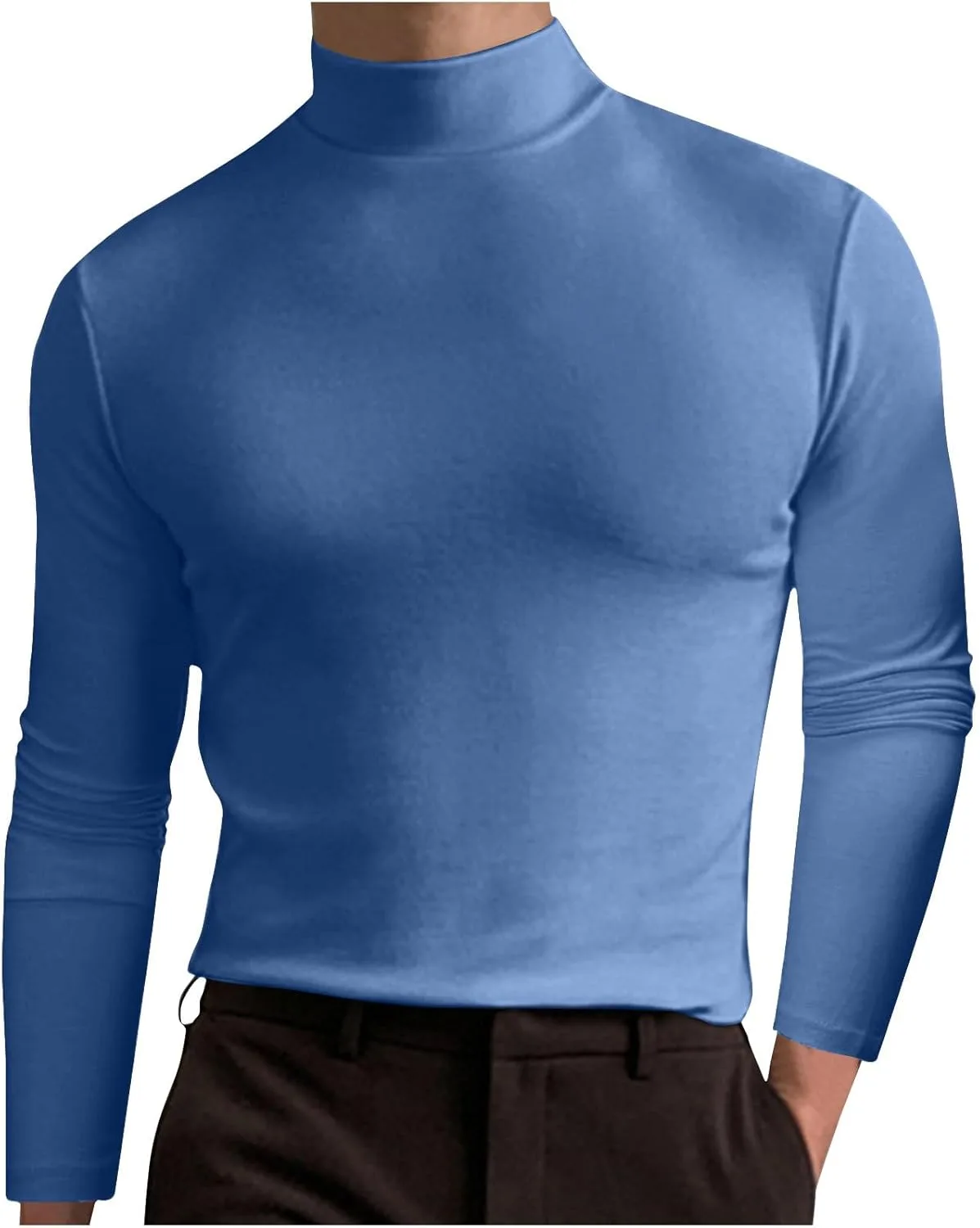 Мужская футболка с длинным рукавом и воротником-стойкой FZYLQY
Мужская футболка с длинным рукавом и воротником-стойкой FZYLQY