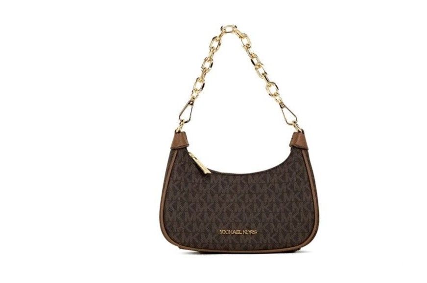 Сумка-кошелек Cora Mini Brown Signature из ПВХ на молнии с кросс-боди Michael Kors
Сумка-кошелек Cora Mini Brown Signature из ПВХ на молнии с кросс-боди Michael Kors