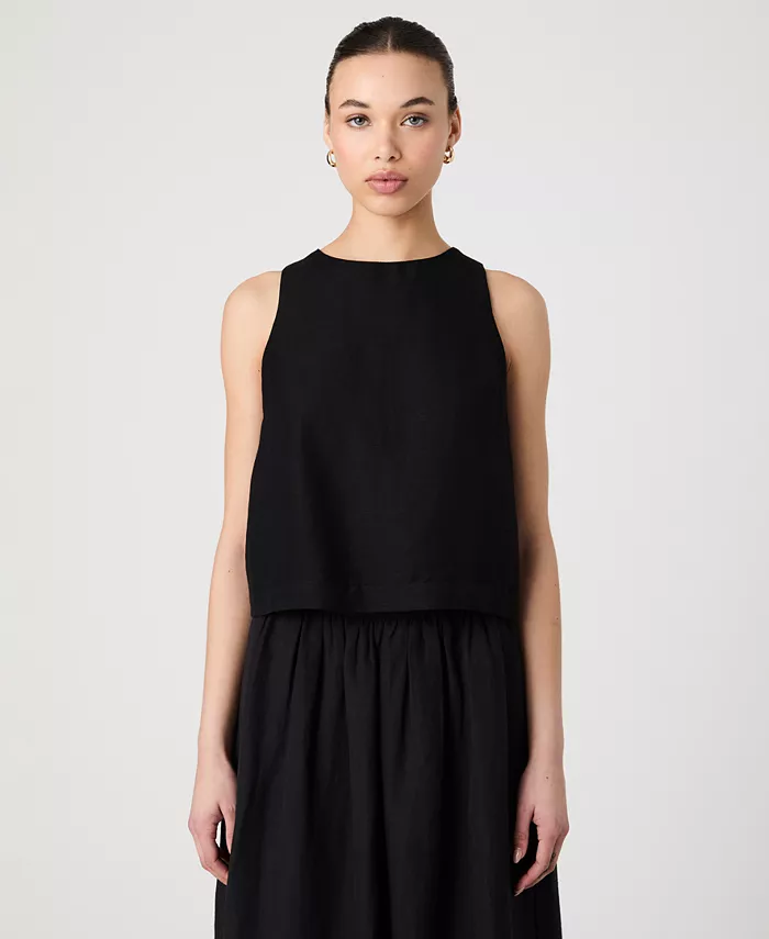 Женский топ без рукавов Birdie с круглым вырезом French Connection, черный
Женский топ без рукавов Birdie с круглым вырезом French Connection, черный