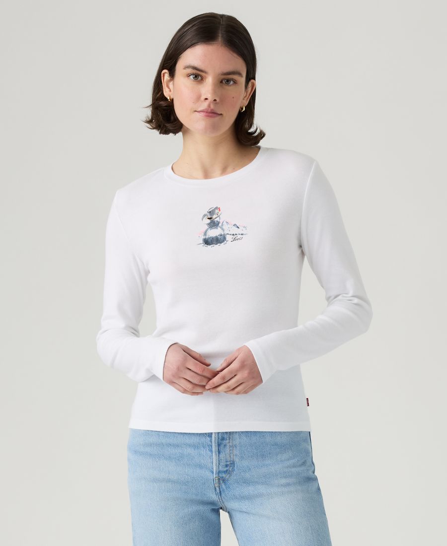 Женская футболка с длинным рукавом и графическим принтом Levi's, White
Женская футболка с длинным рукавом и графическим принтом Levi's, White