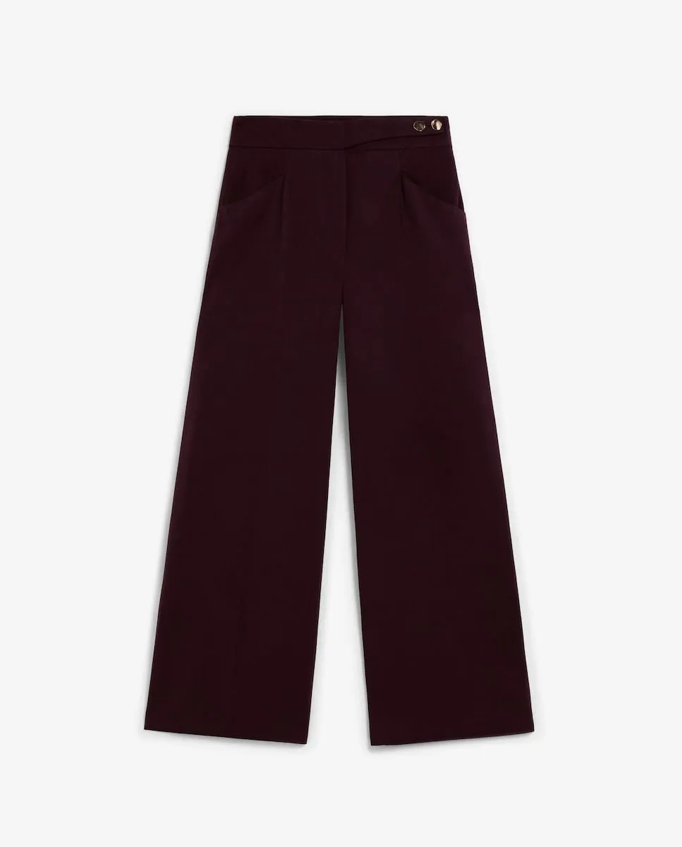 Женские брюки палаццо с высокой талией и пуговицей Scalpers, фиолетовый
Женские брюки палаццо с высокой талией и пуговицей Scalpers, фиолетовый