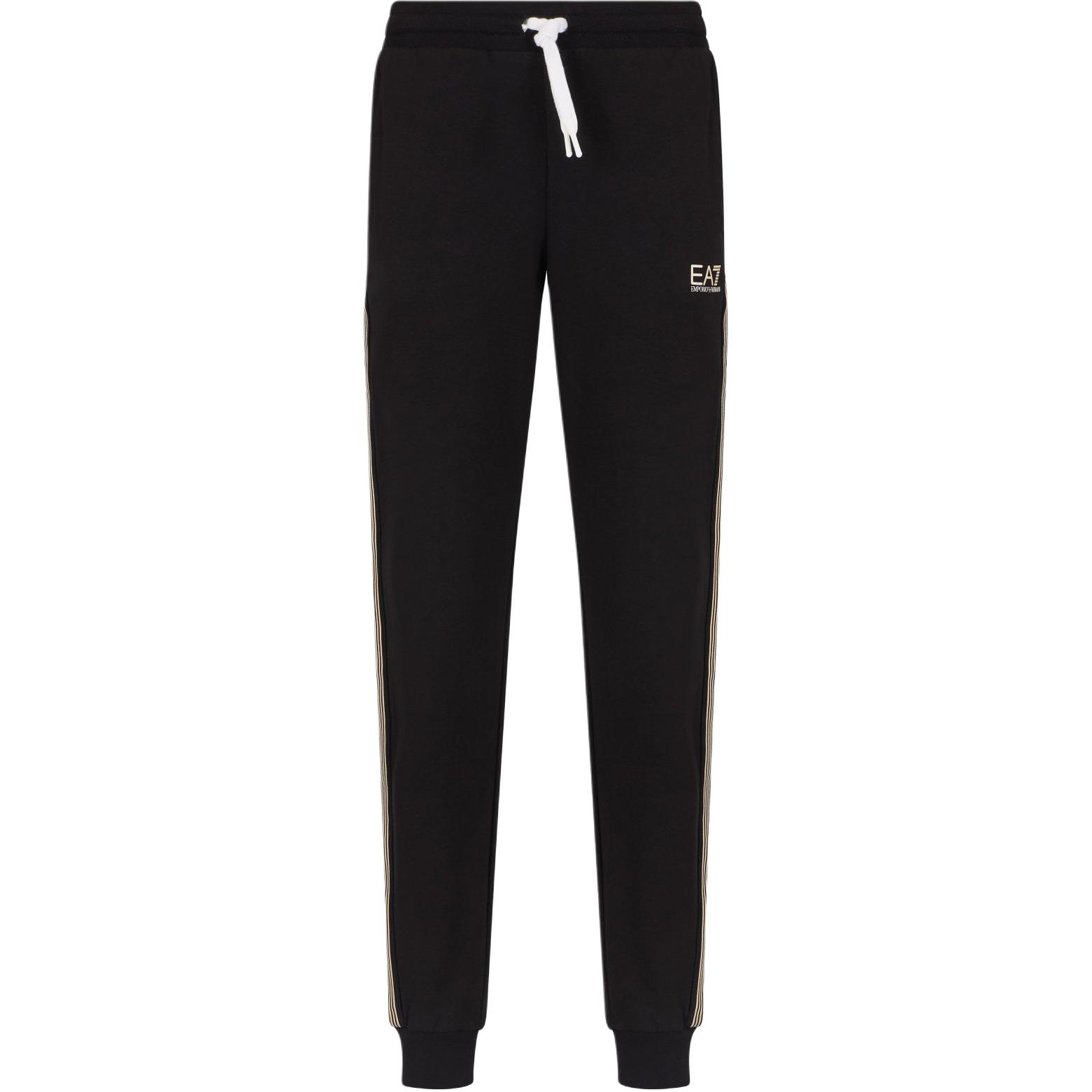 Спортивные брюки с боковыми полосами и завязками Emporio Armani, черный золото
Спортивные брюки с боковыми полосами и завязками Emporio Armani, черный золото