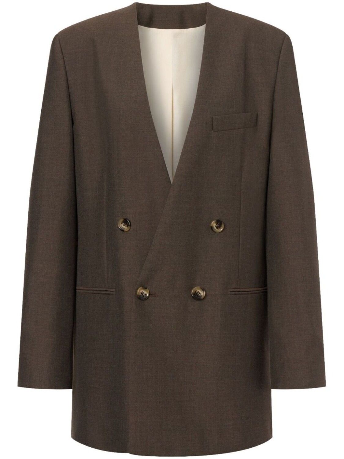 Philosophy Di Lorenzo Serafini двубортный блейзер без лацканов, коричневый
Philosophy Di Lorenzo Serafini двубортный блейзер без лацканов, коричневый