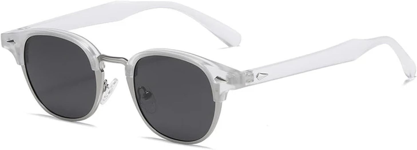 Ретро-классические полуметаллические овальные женские солнцезащитные очки, модные панк-очки для мужчин с заклепками, солнцезащитные очки UV400 TKKTLLT, Transparent Grey
Ретро-классические полуметаллические овальные женские солнцезащитные очки, модные панк-очки для мужчин с заклепками, солнцезащитные очки UV400 TKKTLLT, Transparent Grey