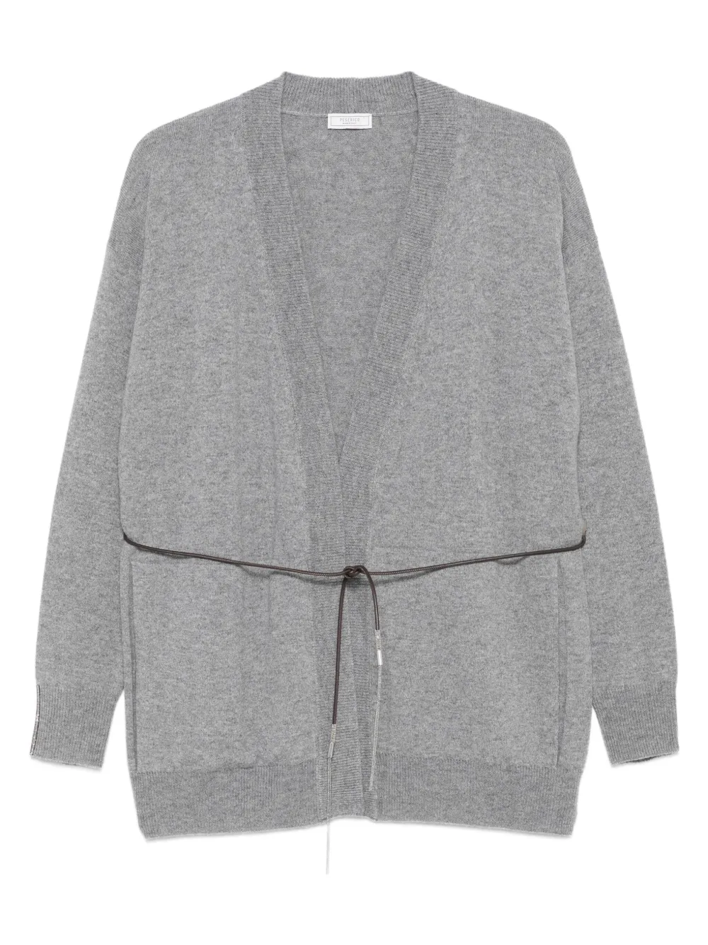 Кардиган с завязкой Peserico, серый
Кардиган с завязкой Peserico, серый