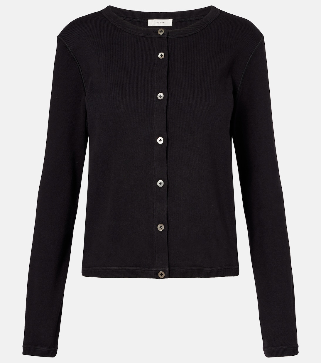Вязаный хлопковый кардиган Gretas The Row, черный
Вязаный хлопковый кардиган Gretas The Row, черный