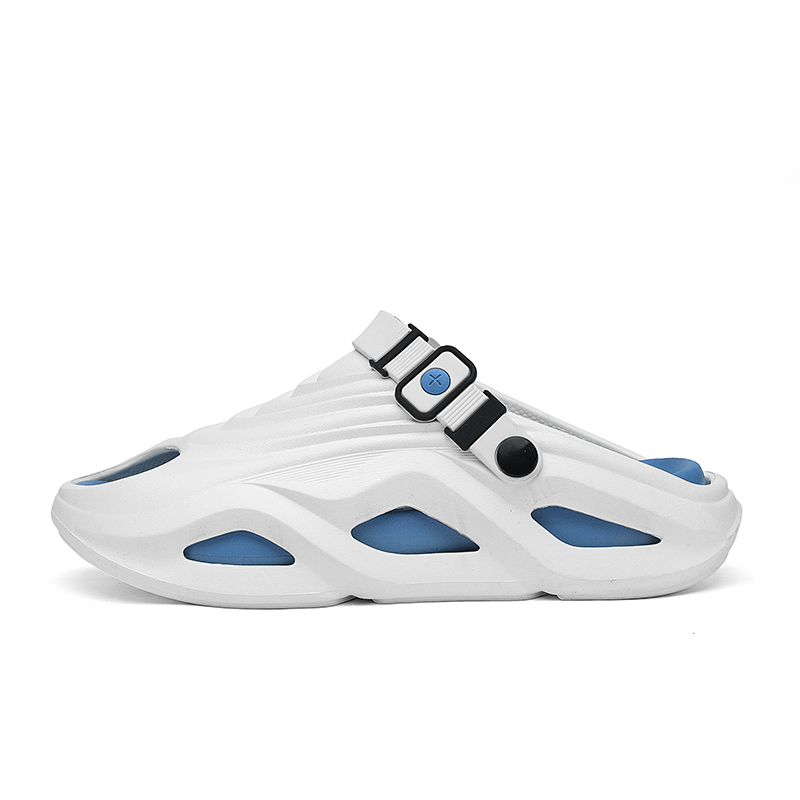 Jinho Мужские слайдеры EVA с вырезами бело-голубые, цвет White Blue
Jinho Мужские слайдеры EVA с вырезами бело-голубые, цвет White Blue