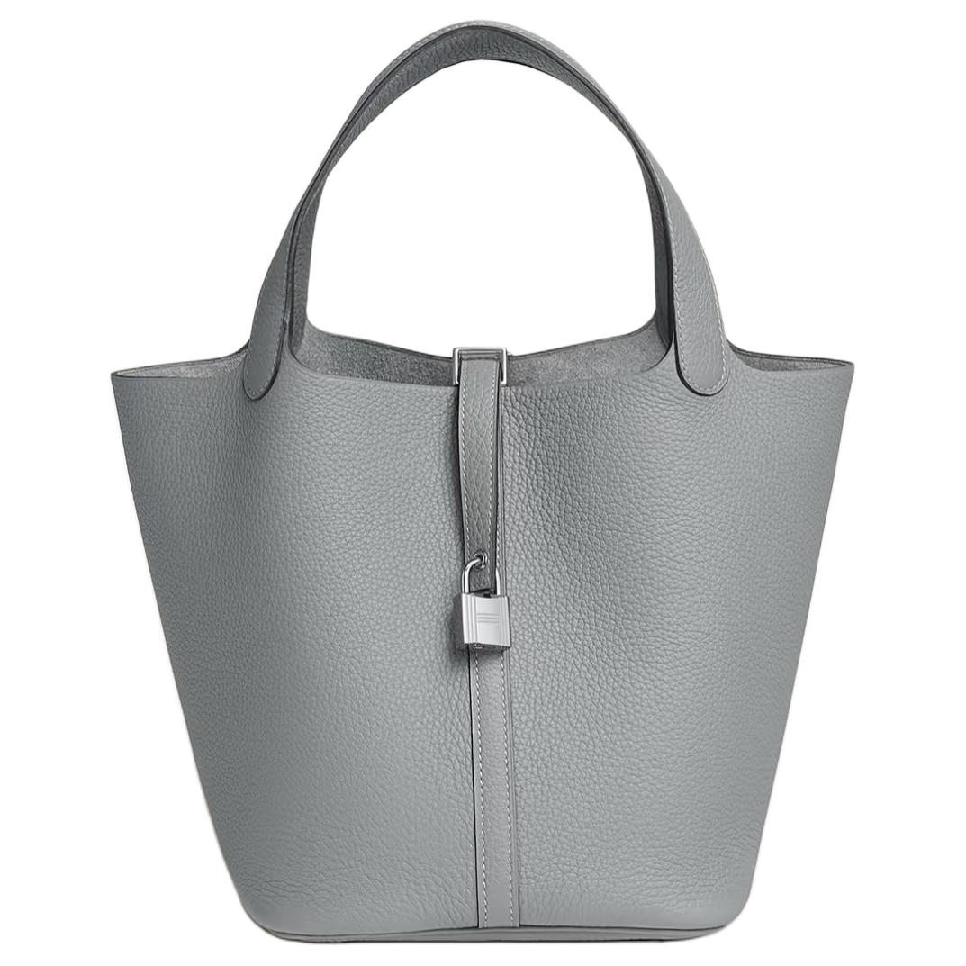 HERMES Пикотин Лок Маленький Бычок кожаная корзина сумка ведро женская кукольная серая
HERMES Пикотин Лок Маленький Бычок кожаная корзина сумка ведро женская кукольная серая