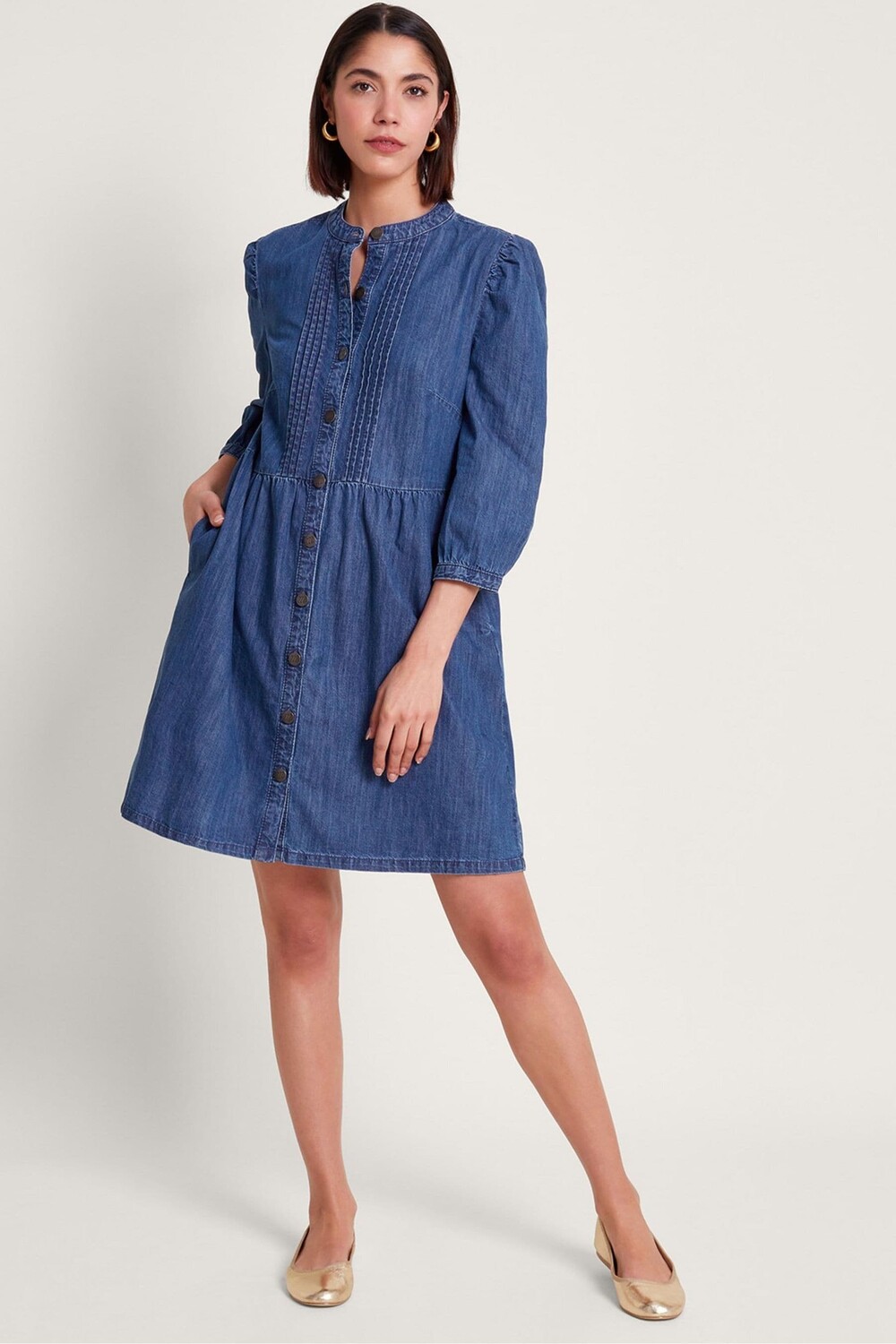 Джинсовое платье Mae со складками Monsoon, синий
Джинсовое платье Mae со складками Monsoon, синий