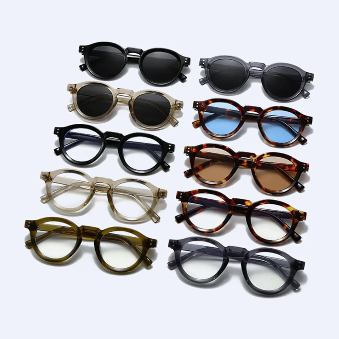 Классические винтажные круглые солнцезащитные очки с заклепками для женщин и мужчин, роскошные очки с защитой от УФ-излучения UV400 HHZZYVY, Light Tea Black
Классические винтажные круглые солнцезащитные очки с заклепками для женщин и мужчин, роскошные очки с защитой от УФ-излучения UV400 HHZZYVY, Light Tea Black