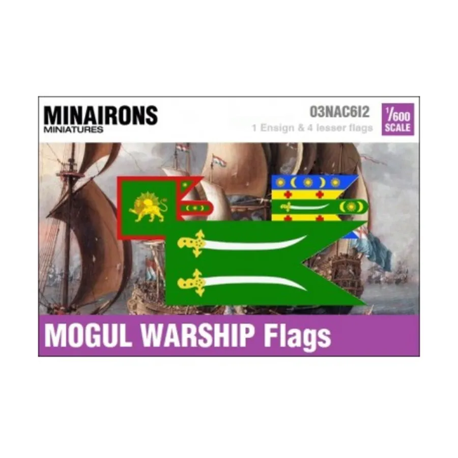 Флаги военных кораблей Великих Моголов XVII века, Naval Flags (1:600)
Флаги военных кораблей Великих Моголов XVII века, Naval Flags (1:600)