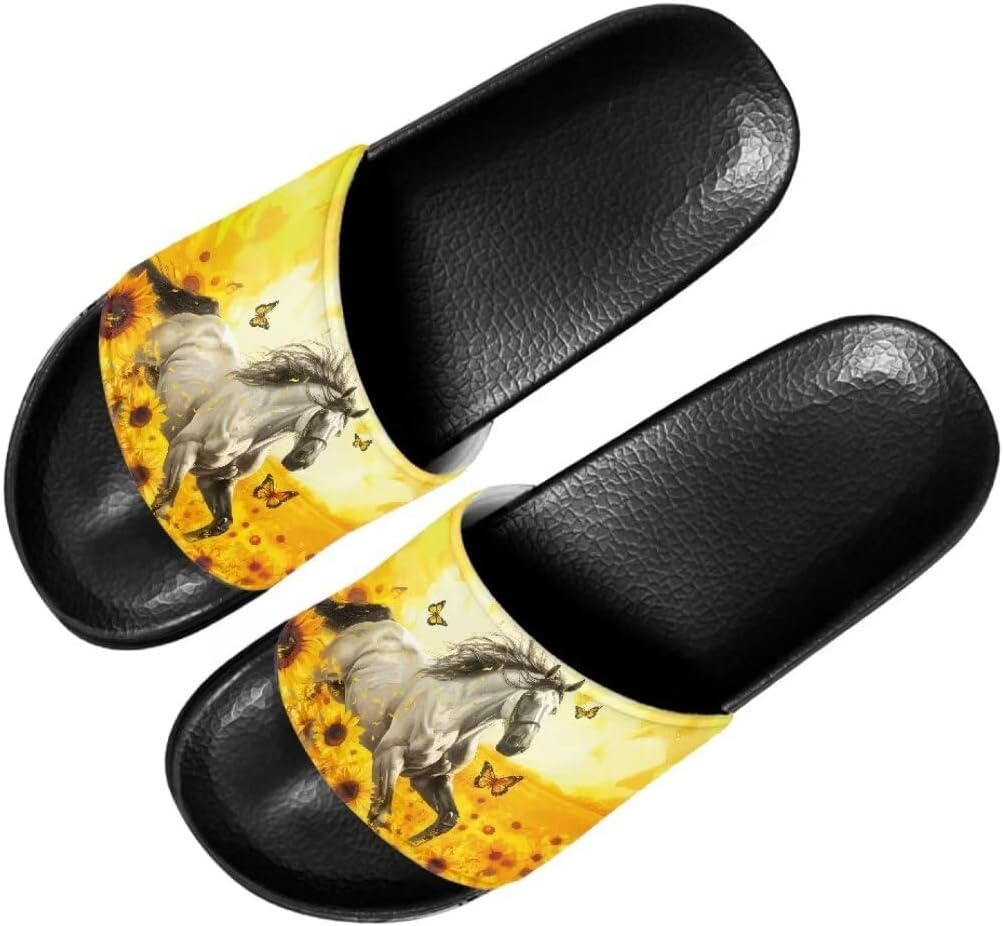 Унисекс тапочки для душа Mumeson с открытым носком, нескользящие, плоские, домашние, для женщин и мужчин, размеры США 5-11, Horse Sunflower
Унисекс тапочки для душа Mumeson с открытым носком, нескользящие, плоские, домашние, для женщин и мужчин, размеры США 5-11, Horse Sunflower