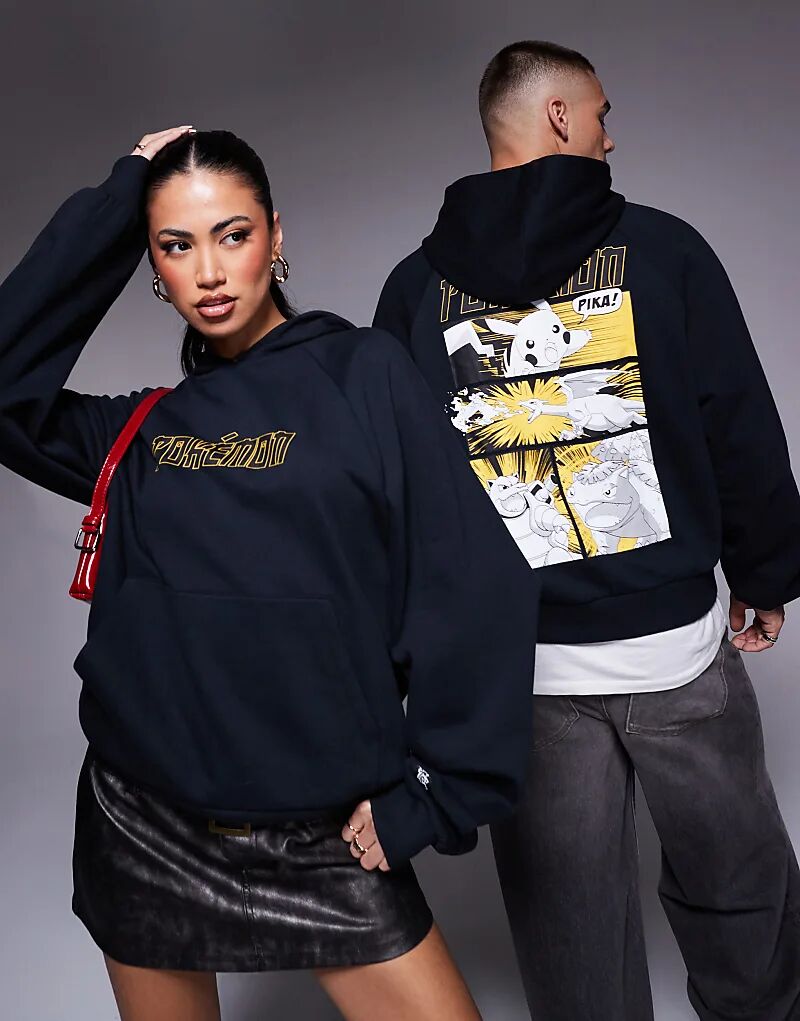 Унисекс свободная толстовка с капюшоном с принтом покемонов черного цвета ASOS DESIGN 
Унисекс свободная толстовка с капюшоном с принтом покемонов черного цвета ASOS DESIGN