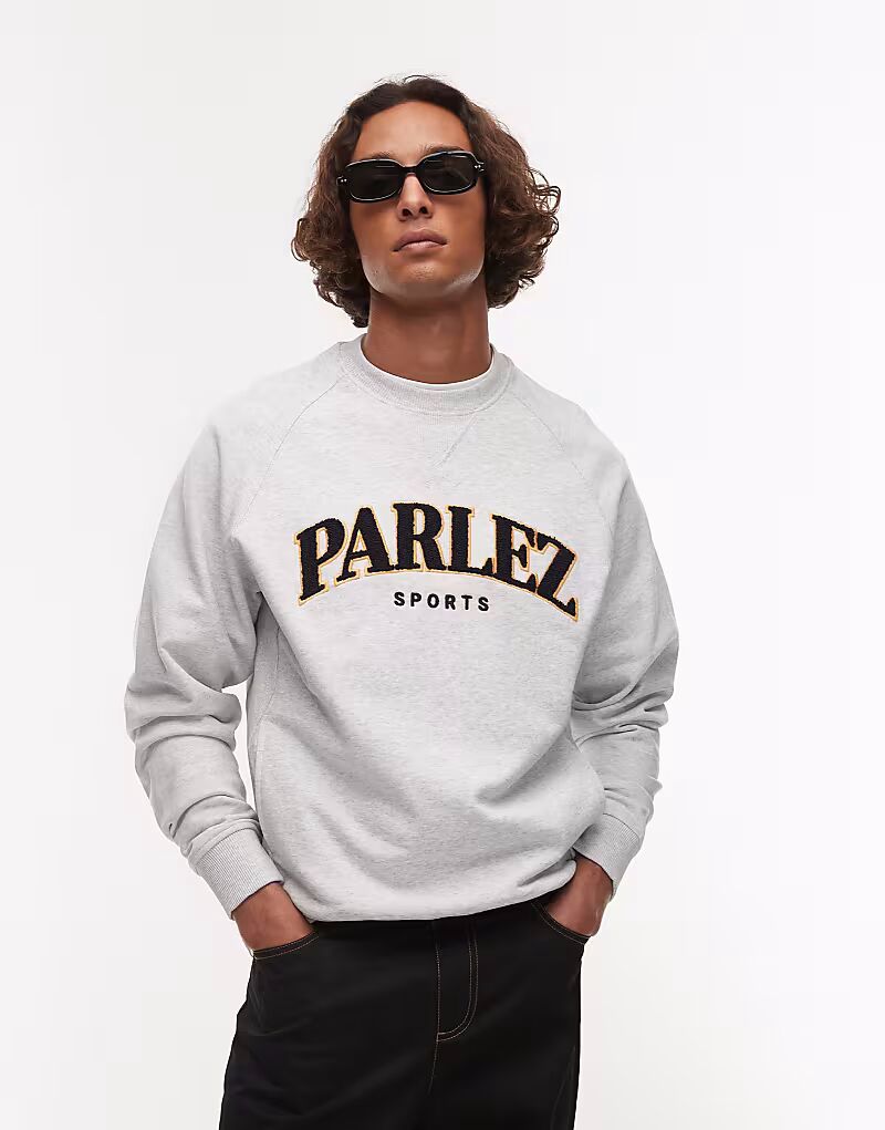 Толстовка Parlez varsity toweling с круглым вырезом и логотипом серого цвета
Толстовка Parlez varsity toweling с круглым вырезом и логотипом серого цвета