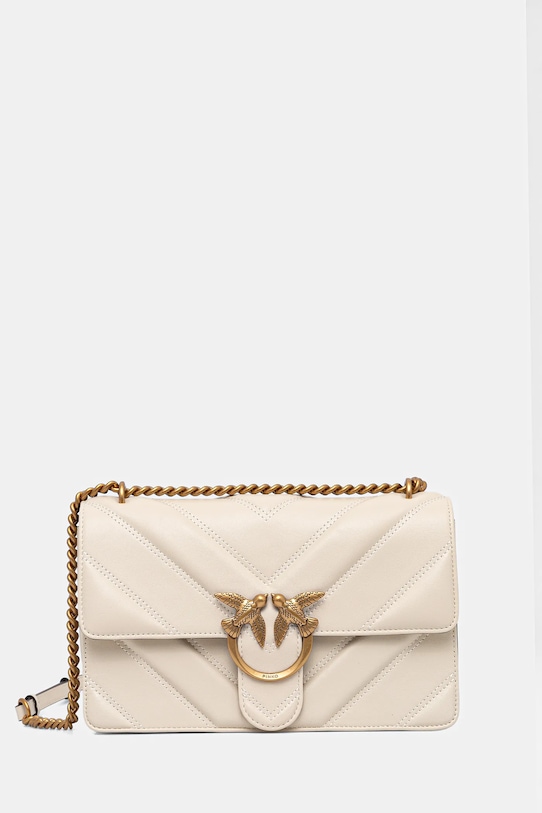 Кожаная сумка Pinko, бежевый
Кожаная сумка Pinko, бежевый