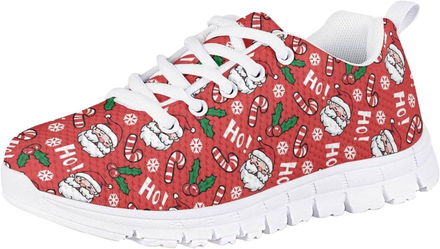 Кроссовки Forchrinse для мальчиков и девочек, с шнуровкой, для бега и ходьбы, повседневные, с плоской подошвой и противоскользящей подошвой, Santa Claus Print
Кроссовки Forchrinse для мальчиков и девочек, с шнуровкой, для бега и ходьбы, повседневные, с плоской подошвой и противоскользящей подошвой, Santa Claus Print