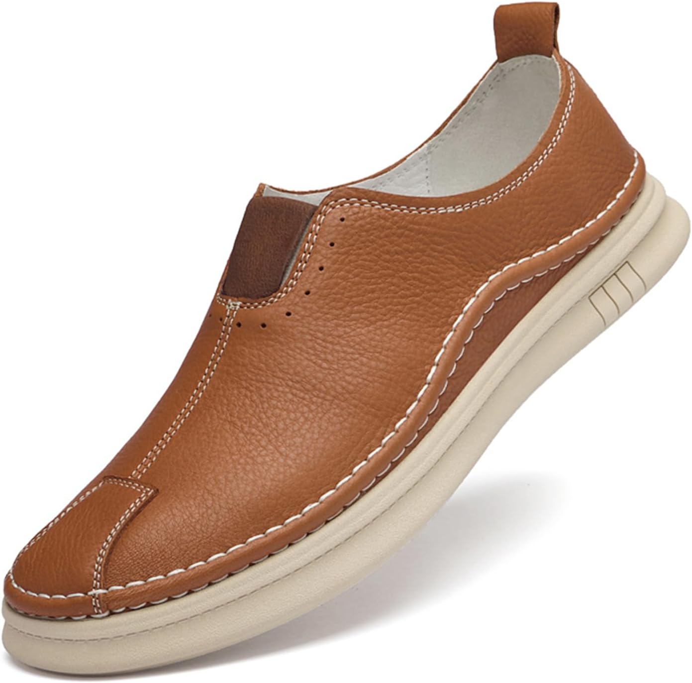 Мужские повседневные туфли из натуральной кожи, дышащие, сникерсы, лоферы без шнурков Abborora, коричневый
Мужские повседневные туфли из натуральной кожи, дышащие, сникерсы, лоферы без шнурков Abborora, коричневый