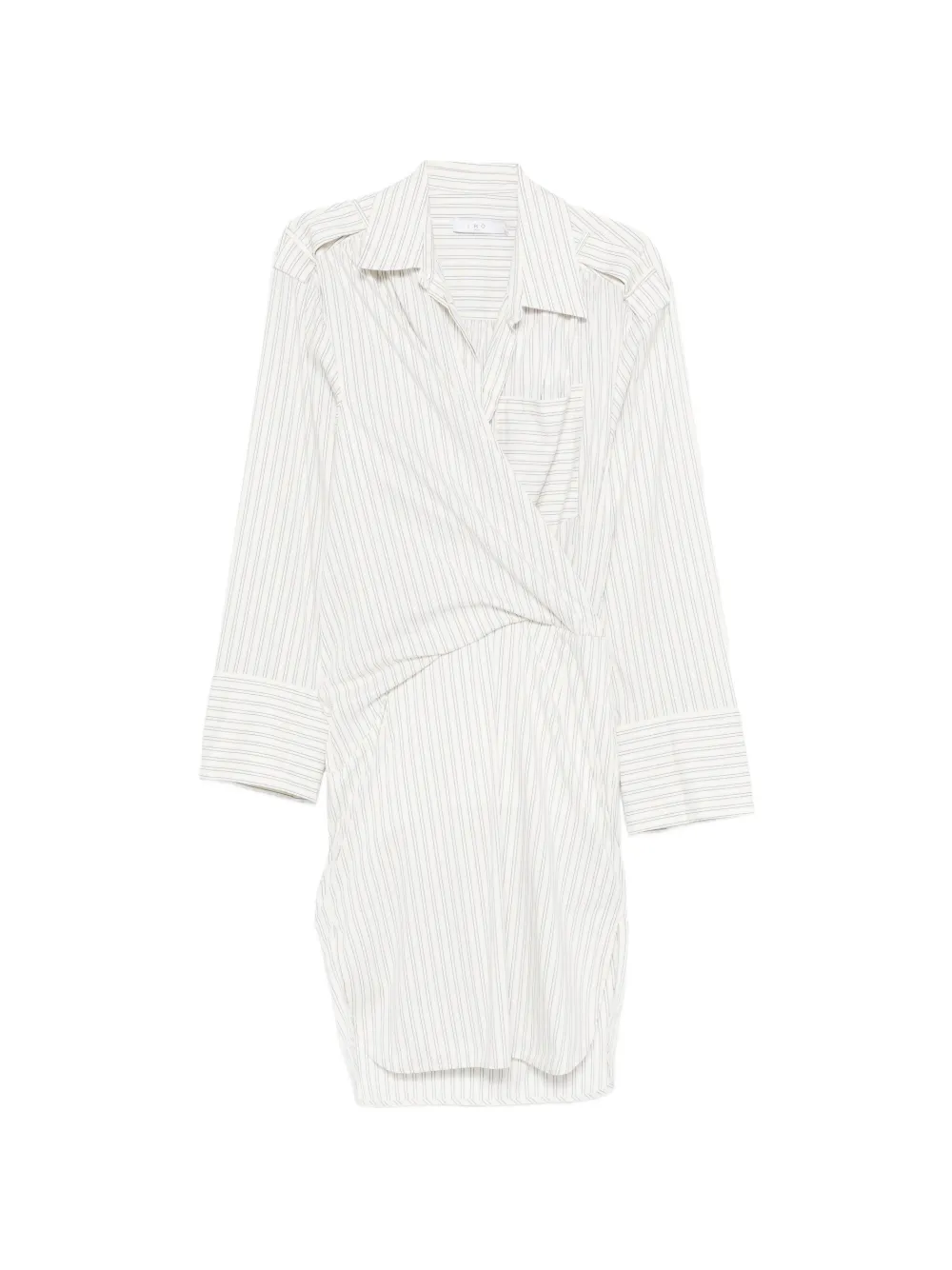 Полосатое мини-платье с запахом Iro, белый
Полосатое мини-платье с запахом Iro, белый