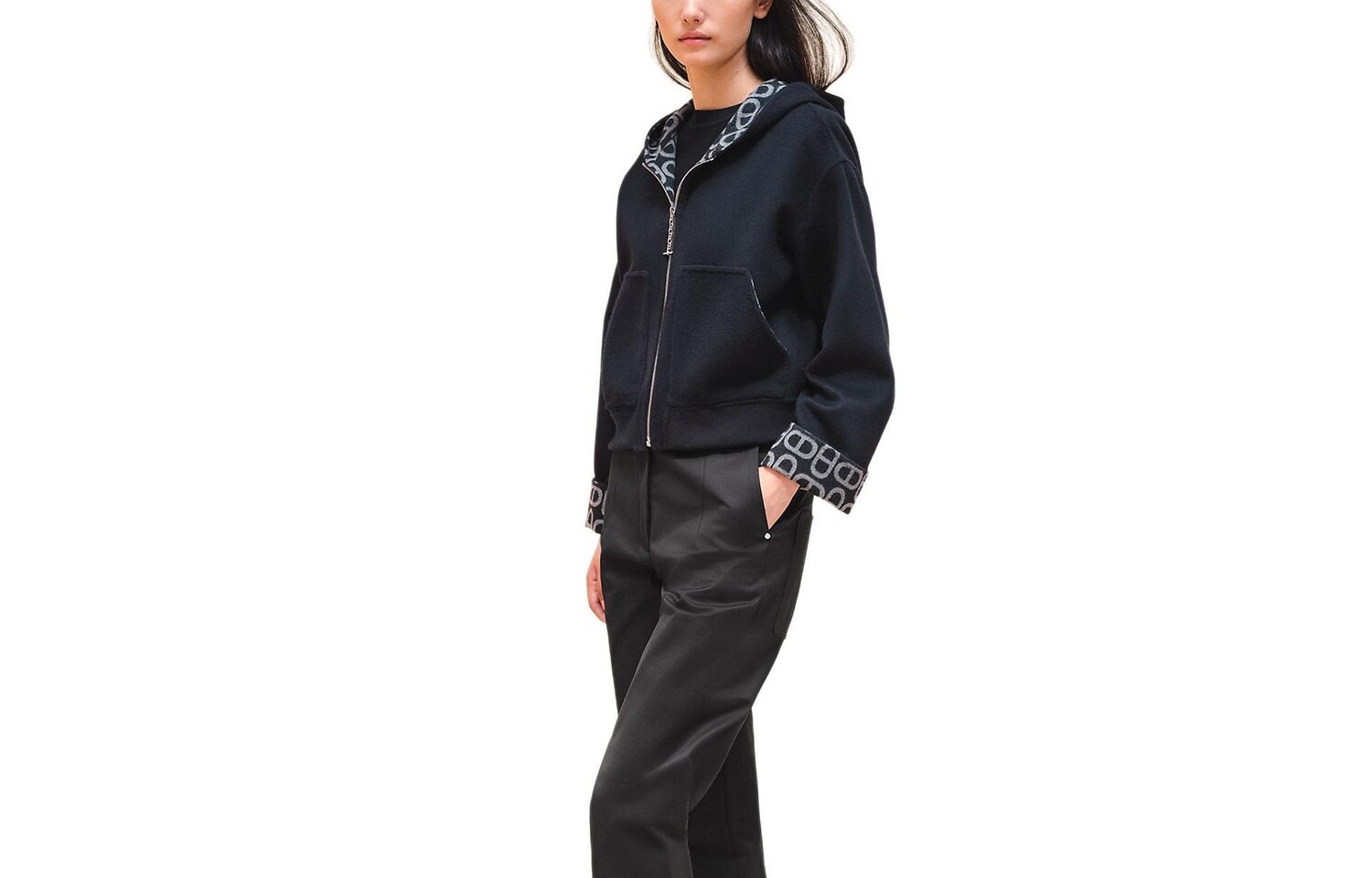 Куртка женская Hermes, темно-синий 
Куртка женская Hermes, темно-синий