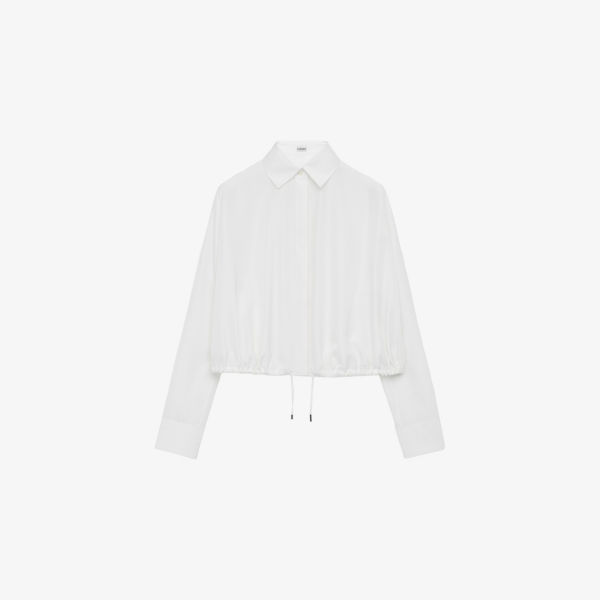 Рубашка шелковая Loewe Balloon с завязками по низу, белый
Рубашка шелковая Loewe Balloon с завязками по низу, белый