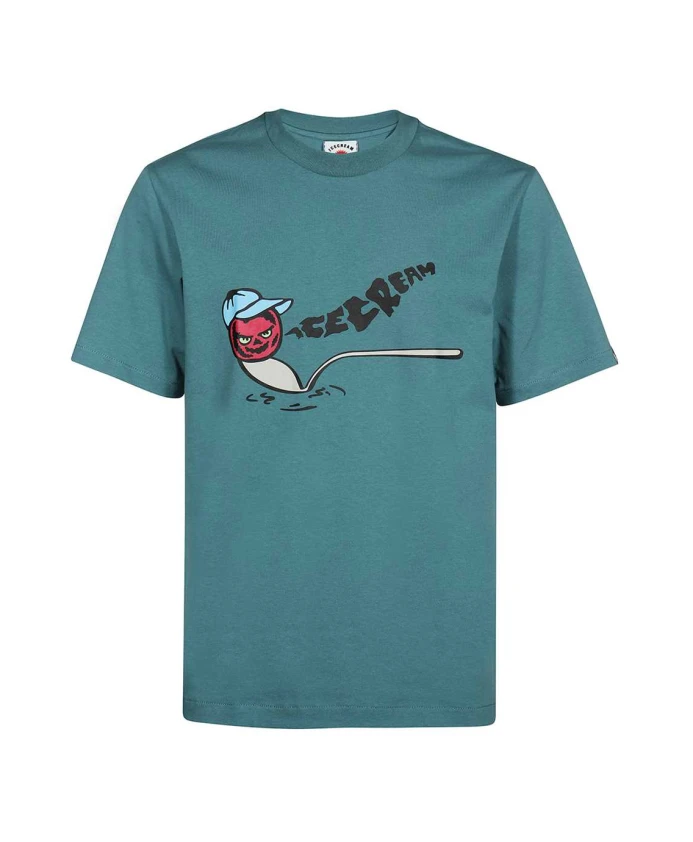 Хлопковая футболка с логотипом Icecream, синий
Хлопковая футболка с логотипом Icecream, синий