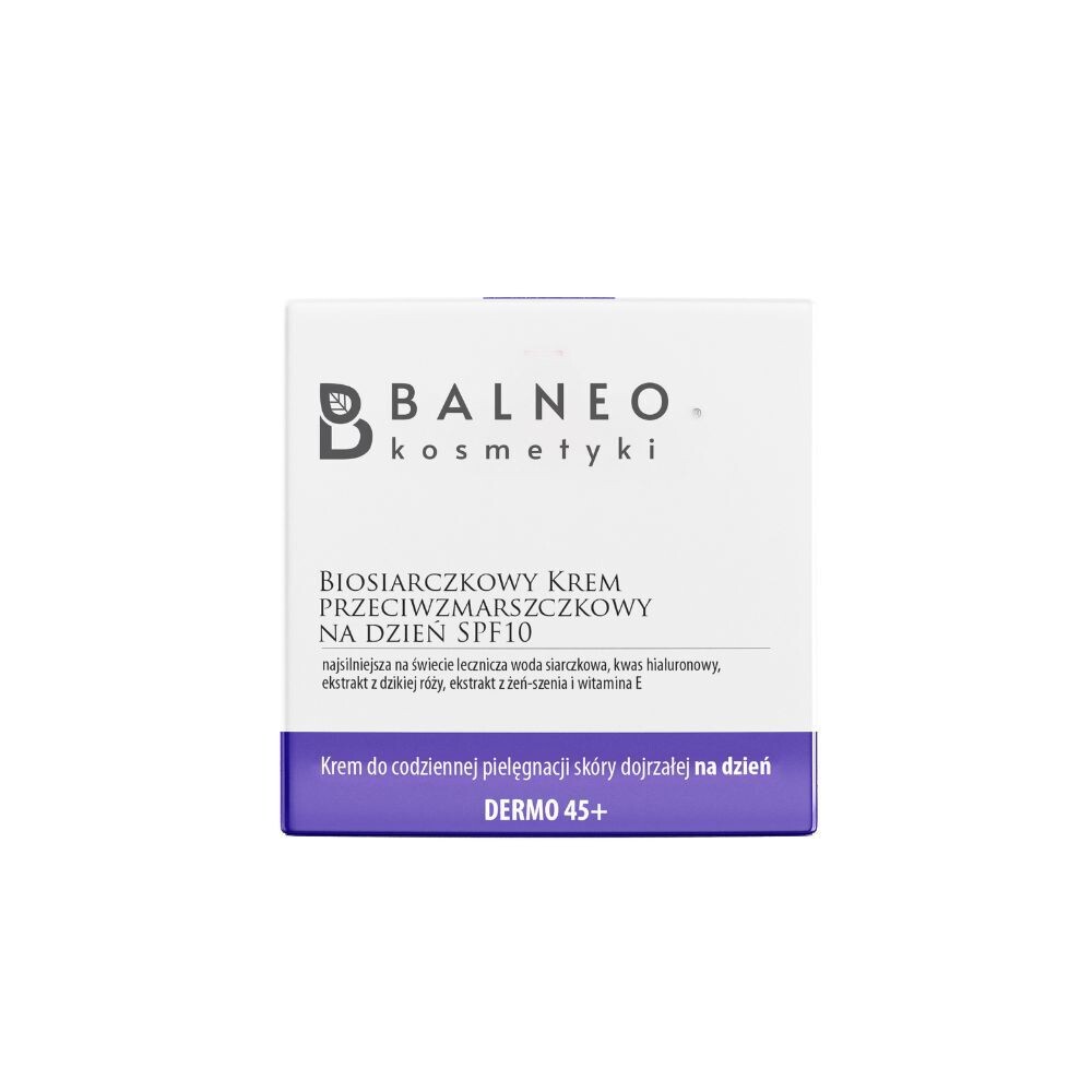 Биосульфидный дневной крем против морщин Balneokosmetyki, 50 мл
Биосульфидный дневной крем против морщин Balneokosmetyki, 50 мл