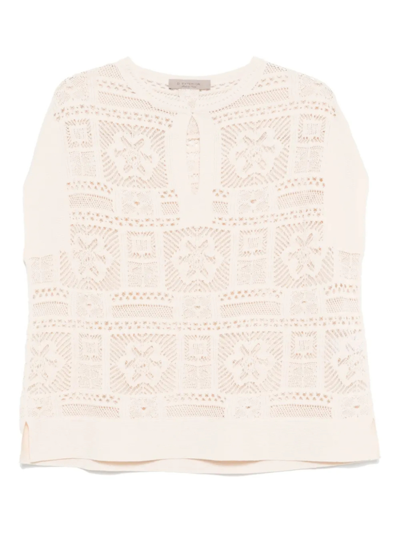 Топ ажурной вязки D.Exterior, нейтральный
Топ ажурной вязки D.Exterior, нейтральный