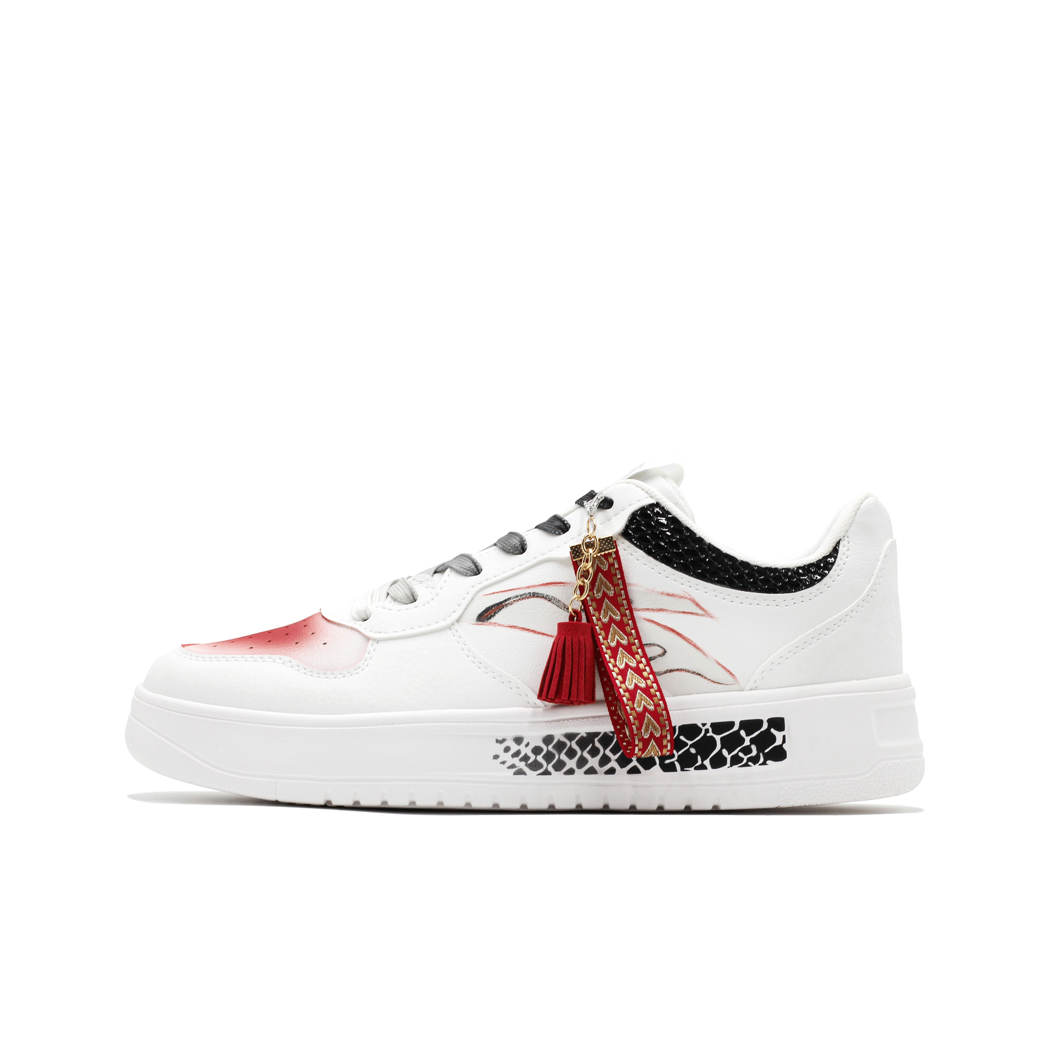 ANTA Низкие, износостойкие, противоскользящие кроссовки для скейтбординга, мужские, белые, красные
ANTA Низкие, износостойкие, противоскользящие кроссовки для скейтбординга, мужские, белые, красные