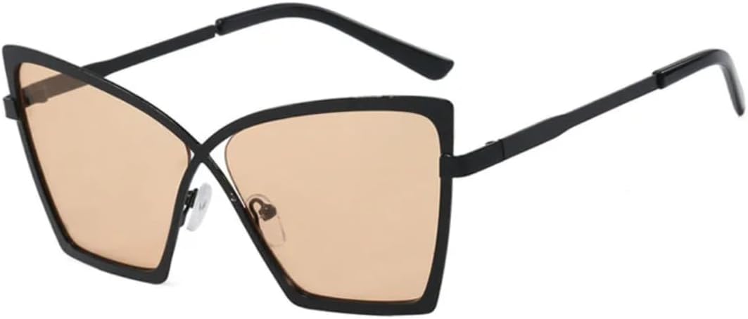 Роскошные солнцезащитные очки в металлической оправе в стиле «кошачий глаз» для женщин и мужчин, модные солнцезащитные очки для путешествий и вечеринок, защита от УФ-излучения UV400 VVTWSSW, Black Tea
Роскошные солнцезащитные очки в металлической оправе в стиле «кошачий глаз» для женщин и мужчин, модные солнцезащитные очки для путешествий и вечеринок, защита от УФ-излучения UV400 VVTWSSW, Black Tea