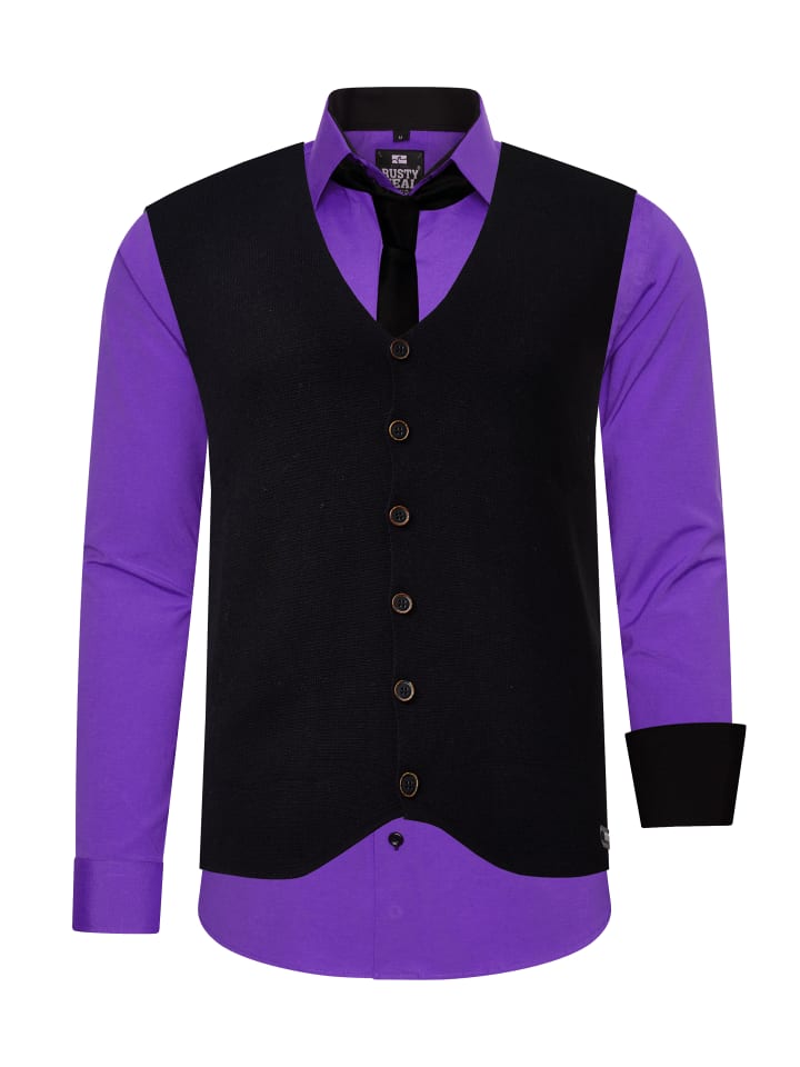 Рубашка с жилетом и галстуком, комплект из 3 предметов, фиолетового цвета Rusty Neal
Рубашка с жилетом и галстуком, комплект из 3 предметов, фиолетового цвета Rusty Neal