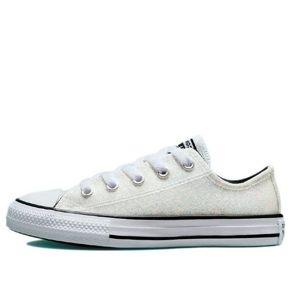 Кроссовки chuck taylor all star low 'winter glitter' Converse, серебряный 
Кроссовки chuck taylor all star low 'winter glitter' Converse, серебряный