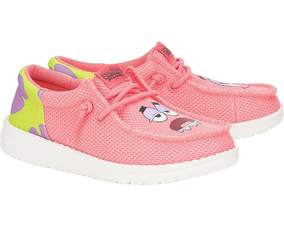 Кроссовки Hey Dude Kids Wally Funk Spongebob, цвет Pink/Green 
Кроссовки Hey Dude Kids Wally Funk Spongebob, цвет Pink/Green