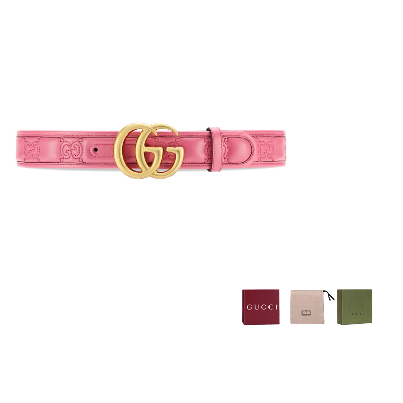 GUCCI Кожаный ремень GG Marmont для женщин, розовый, ширина 4 см
GUCCI Кожаный ремень GG Marmont для женщин, розовый, ширина 4 см