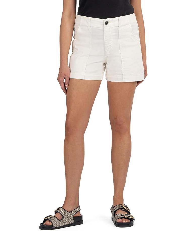 Шорты KUT from the Kloth Jane High-Rise Shorts, экрю 
Шорты KUT from the Kloth Jane High-Rise Shorts, экрю