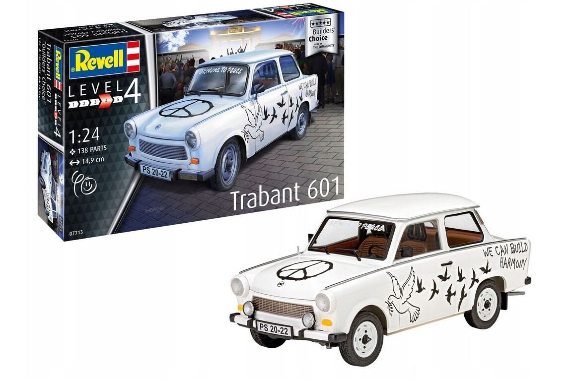 Пластиковая модель Trabant 601S Builders Choice 1/24. Revell
Пластиковая модель Trabant 601S Builders Choice 1/24. Revell