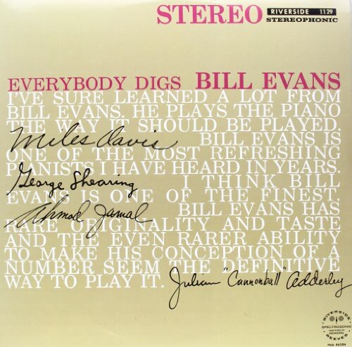 Виниловая пластинка Evans, Bill: Everybody Digs Bill Evans
Виниловая пластинка Evans, Bill: Everybody Digs Bill Evans
