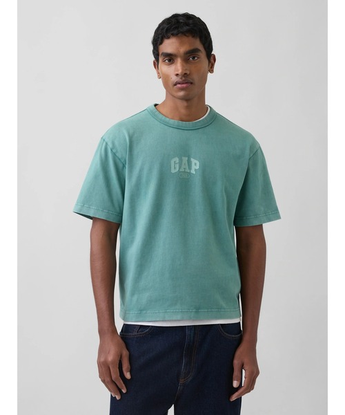 Футболка укороченная свободного кроя из плотной ткани с логотипом GAP 1969, зеленый
Футболка укороченная свободного кроя из плотной ткани с логотипом GAP 1969, зеленый