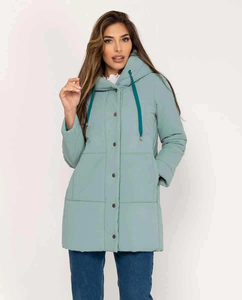 Женская парка с капюшоном и карманами Fsh, бирюзовый
Женская парка с капюшоном и карманами Fsh, бирюзовый