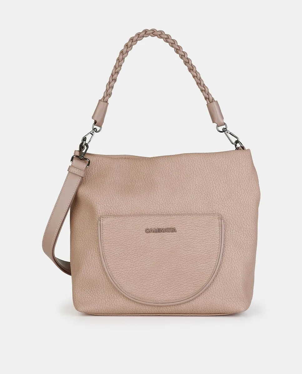 Сумка-хобо с застёжкой-молнией Caminatta, бежевый
Сумка-хобо с застёжкой-молнией Caminatta, бежевый