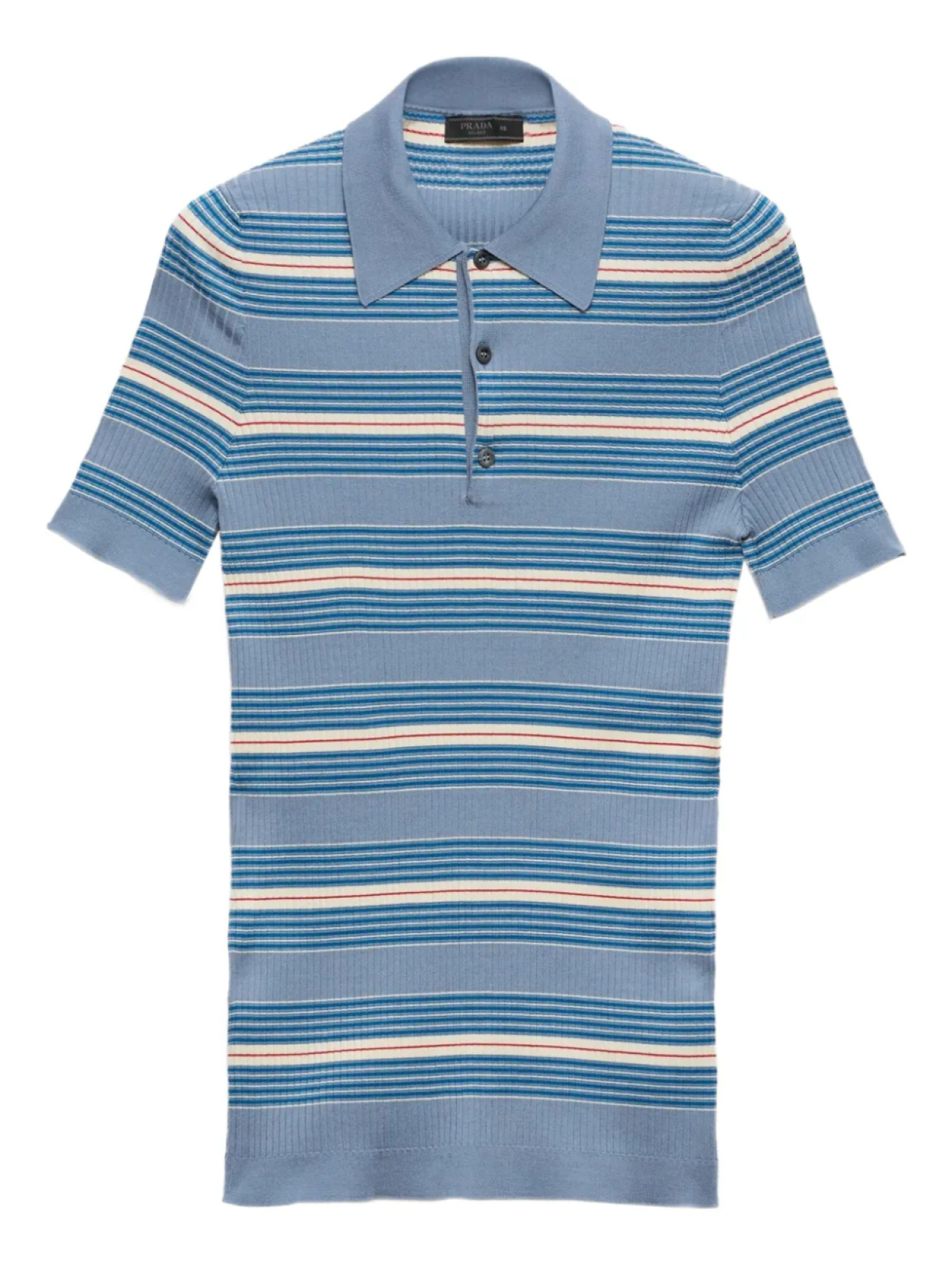 Prada рубашка поло в рубчик, синий
Prada рубашка поло в рубчик, синий