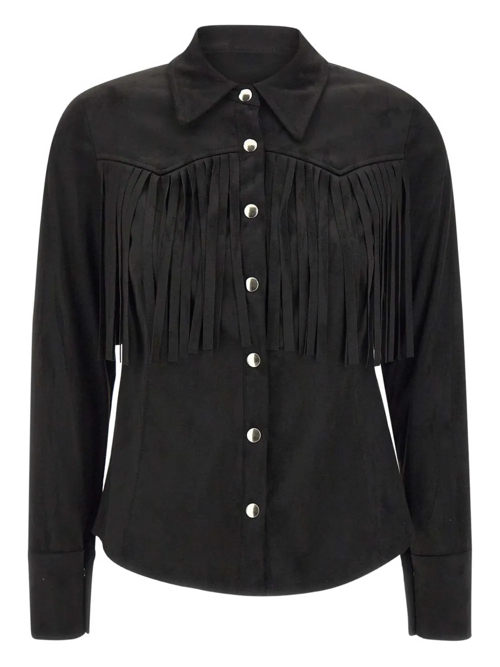 Рубашка на кнопках с бахромой kaos, черный
Рубашка на кнопках с бахромой kaos, черный