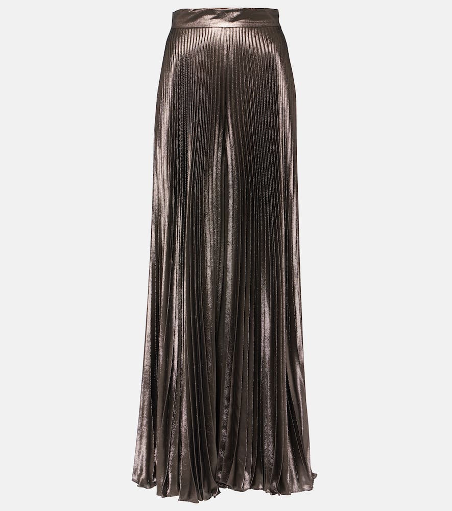 Элегантные брюки-клеш из смесового шелка ламе Max Mara, Bronzo
Элегантные брюки-клеш из смесового шелка ламе Max Mara, Bronzo