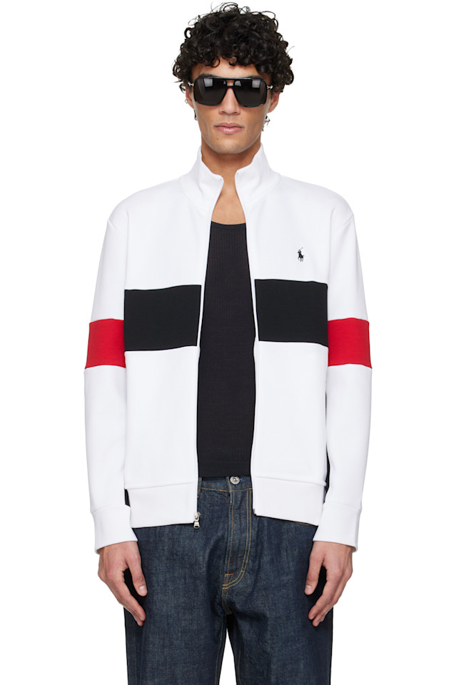 Polo Ralph Lauren Белая спортивная куртка двойной вязки
Polo Ralph Lauren Белая спортивная куртка двойной вязки