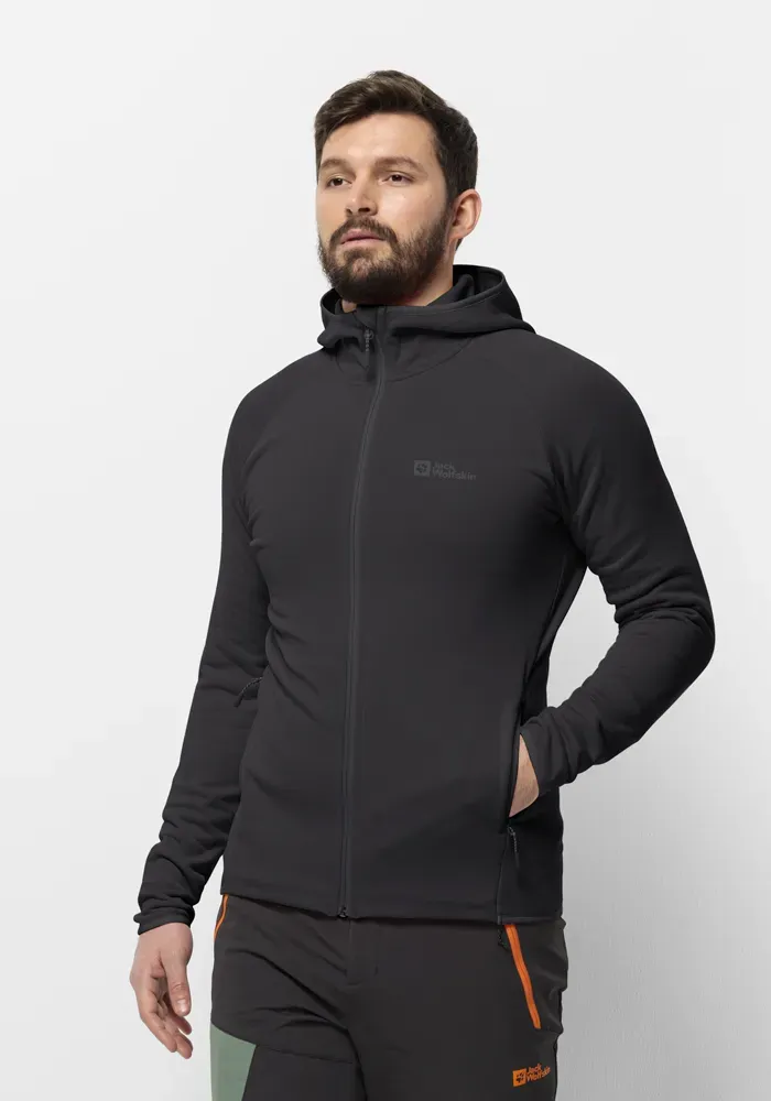 Флисовая куртка Jack Wolfskin "BAISELBERG HOODED FZ M", с капюшоном, цвет Phantom 
Флисовая куртка Jack Wolfskin "BAISELBERG HOODED FZ M", с капюшоном, цвет Phantom