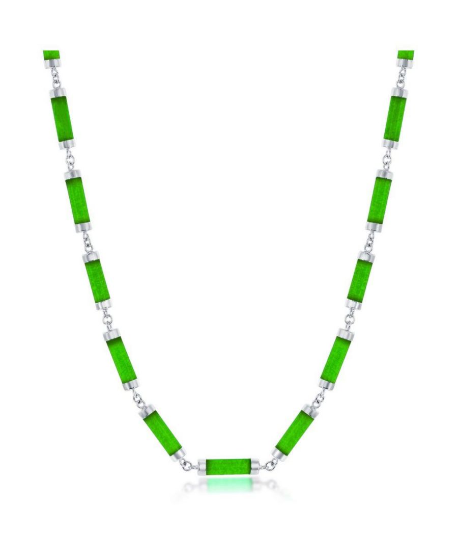 Колье из стерлингового серебра с нефритовыми вставками Caribbean Treasures, Green
Колье из стерлингового серебра с нефритовыми вставками Caribbean Treasures, Green