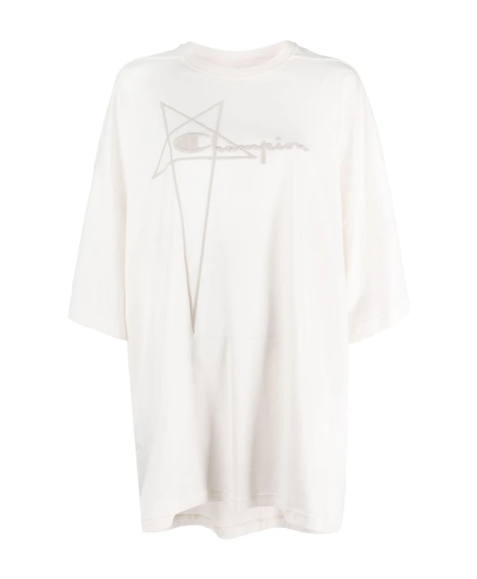 Хлопковая футболка оверсайз с тисненым логотипом Rick Owens, белый
Хлопковая футболка оверсайз с тисненым логотипом Rick Owens, белый