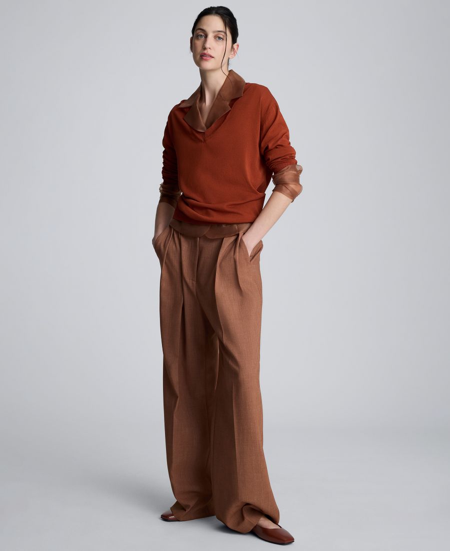 Женский пуловер с V-образным вырезом Kenneth Cole, Russet
Женский пуловер с V-образным вырезом Kenneth Cole, Russet