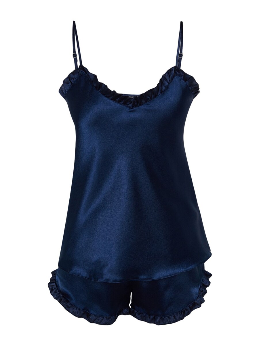 Короткий пижамный комплект Trendyol, marine blue
Короткий пижамный комплект Trendyol, marine blue