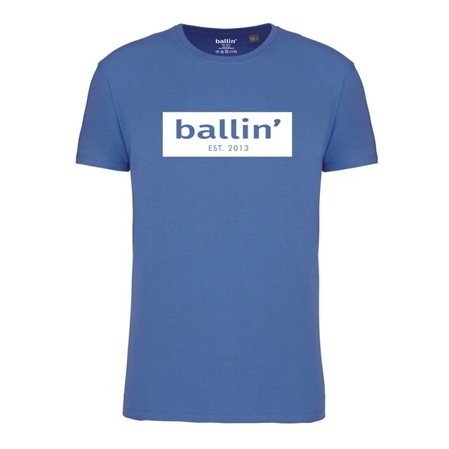 Стандартное восточное время футболка 2013 года из нержавеющей стали с вырезом и логотипом Ballin, синий