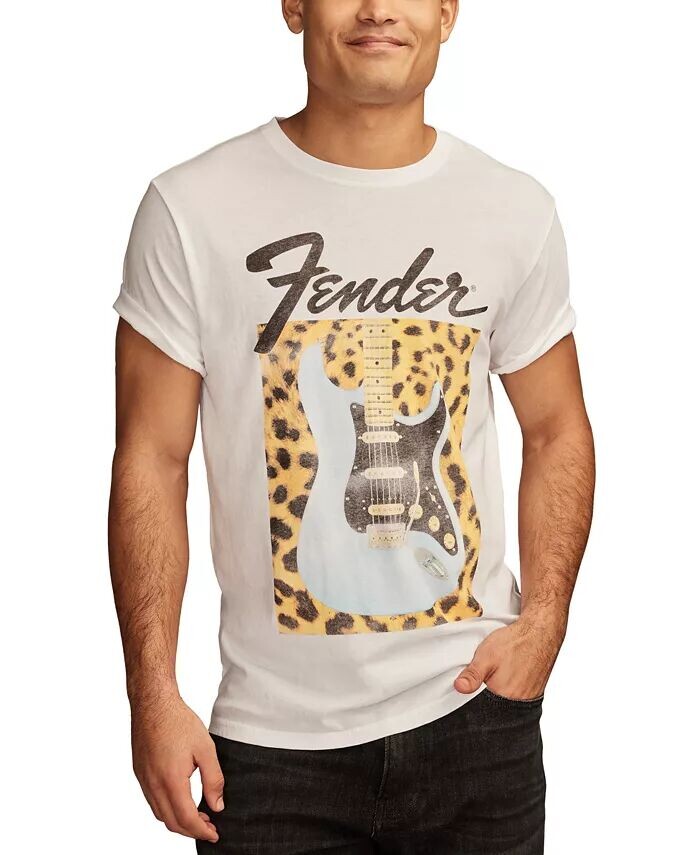 Мужская футболка с коротким рукавом Fender Leopard Guitar Graphic Lucky Brand, белый
Мужская футболка с коротким рукавом Fender Leopard Guitar Graphic Lucky Brand, белый